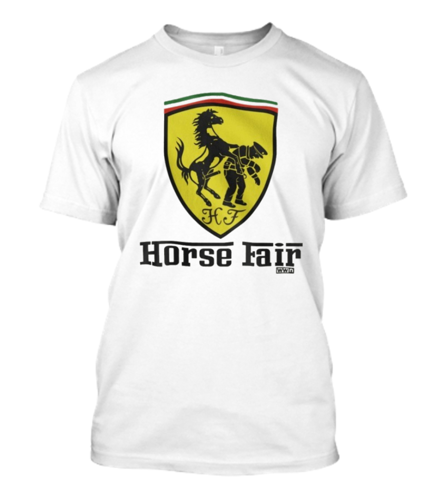 Horse Fair Waterford Whispers HF Shield With Horse And Man T-Shirt