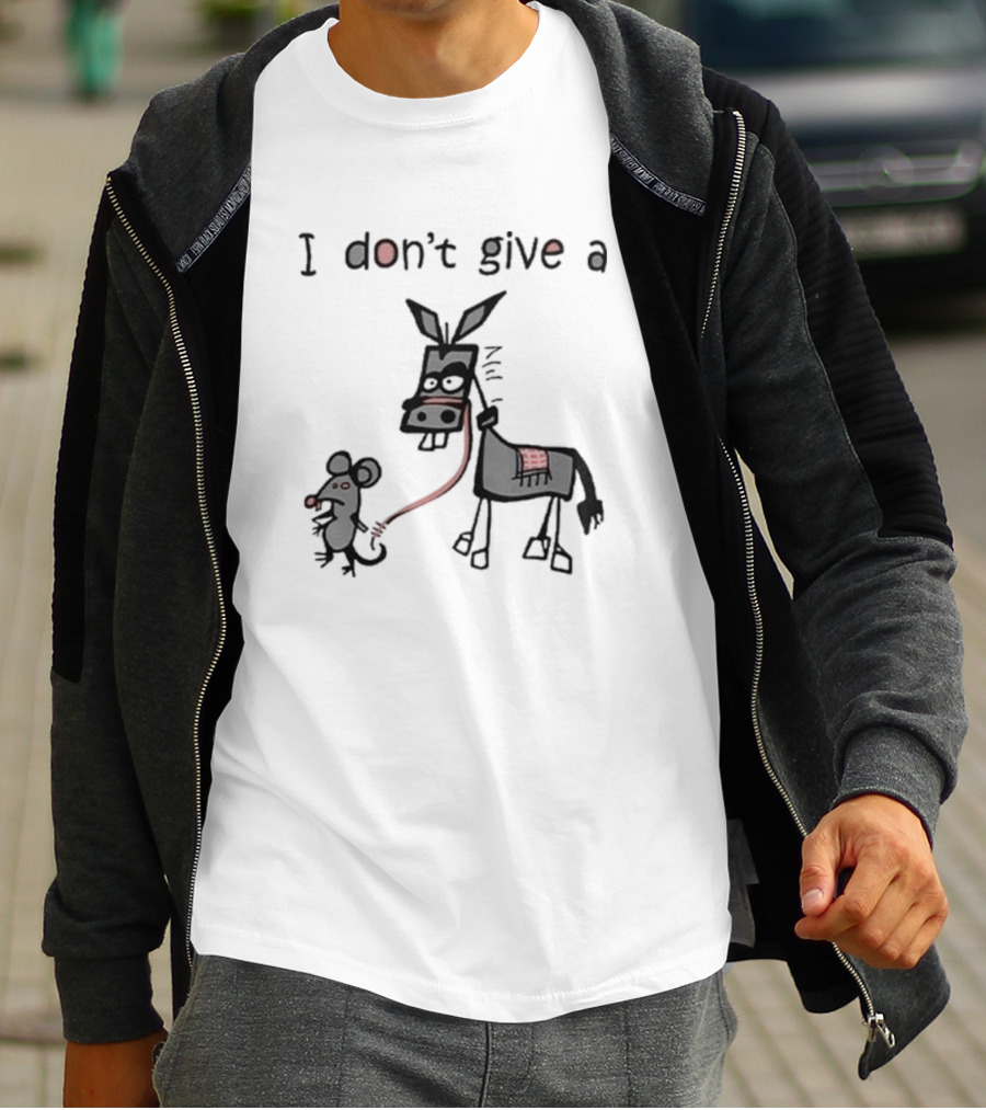 I Don’t Give A Rat Mouse Donkey T-Shirt