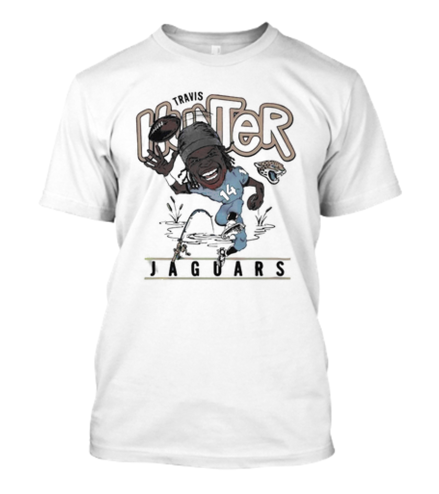Big Hunter Jaguars Running Football 14 T-Shirt