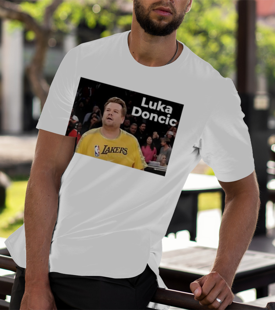 Luka Doncic James Corden Lakers NBA Fan T-Shirt