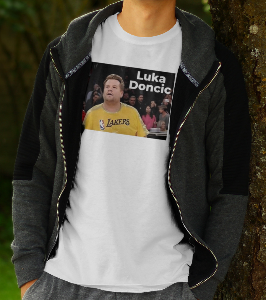 Luka Doncic James Corden Lakers NBA Fan T-Shirt