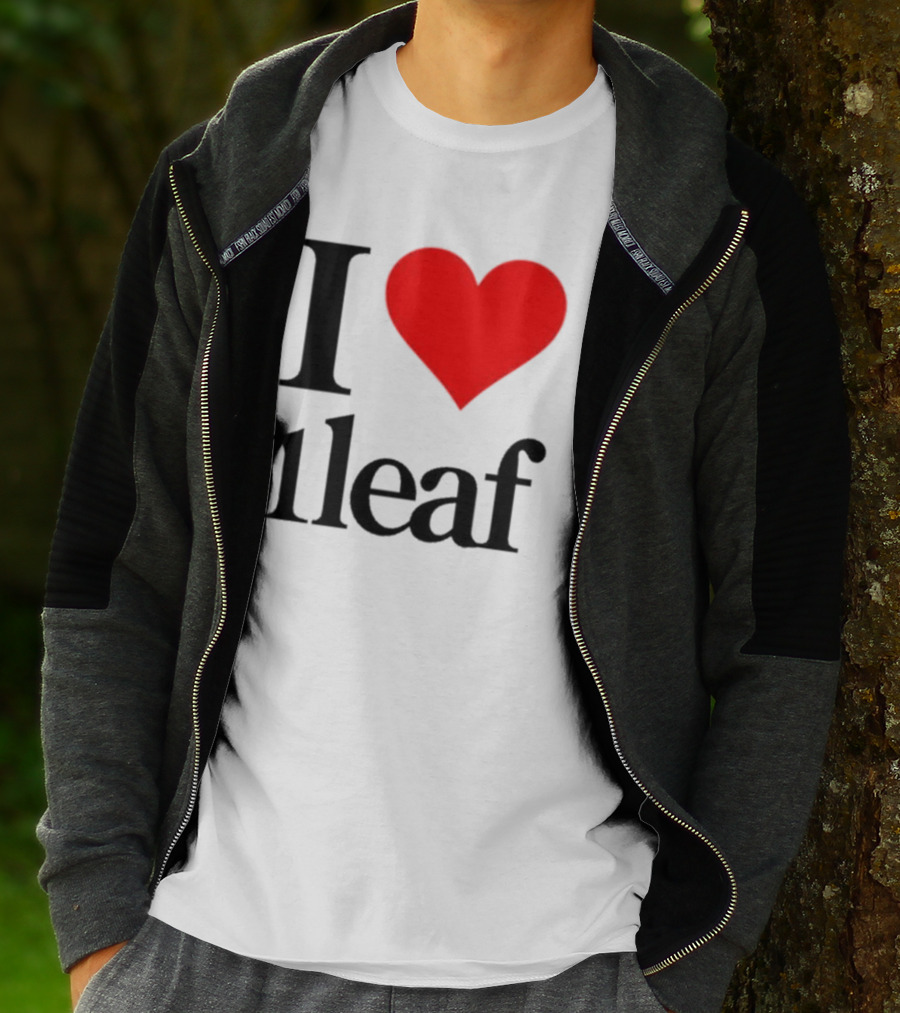 I Heart 1Leaf Bold Red Love Statement T-Shirt