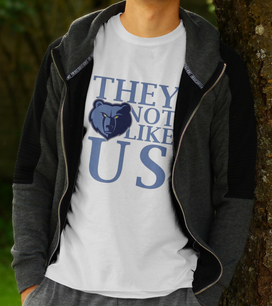 Memphis Grizzlies They Not Like Us Bear Head Emblem T-Shirt