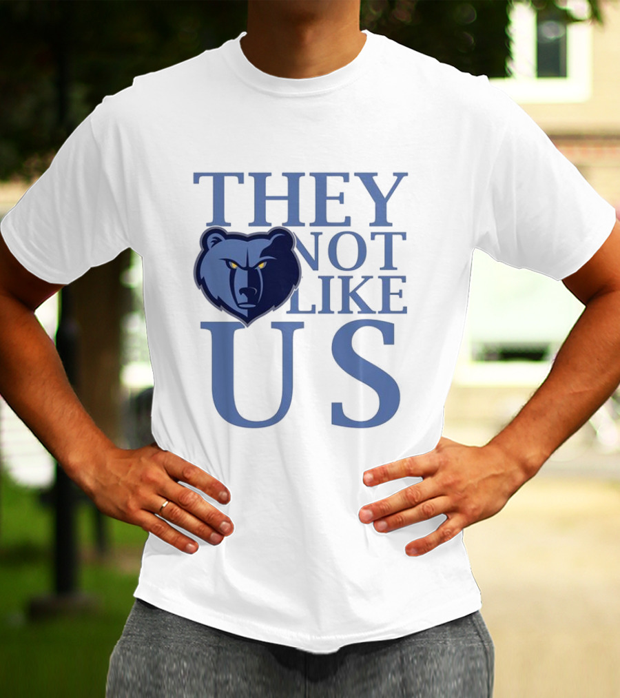 Memphis Grizzlies They Not Like Us Bear Head Emblem T-Shirt