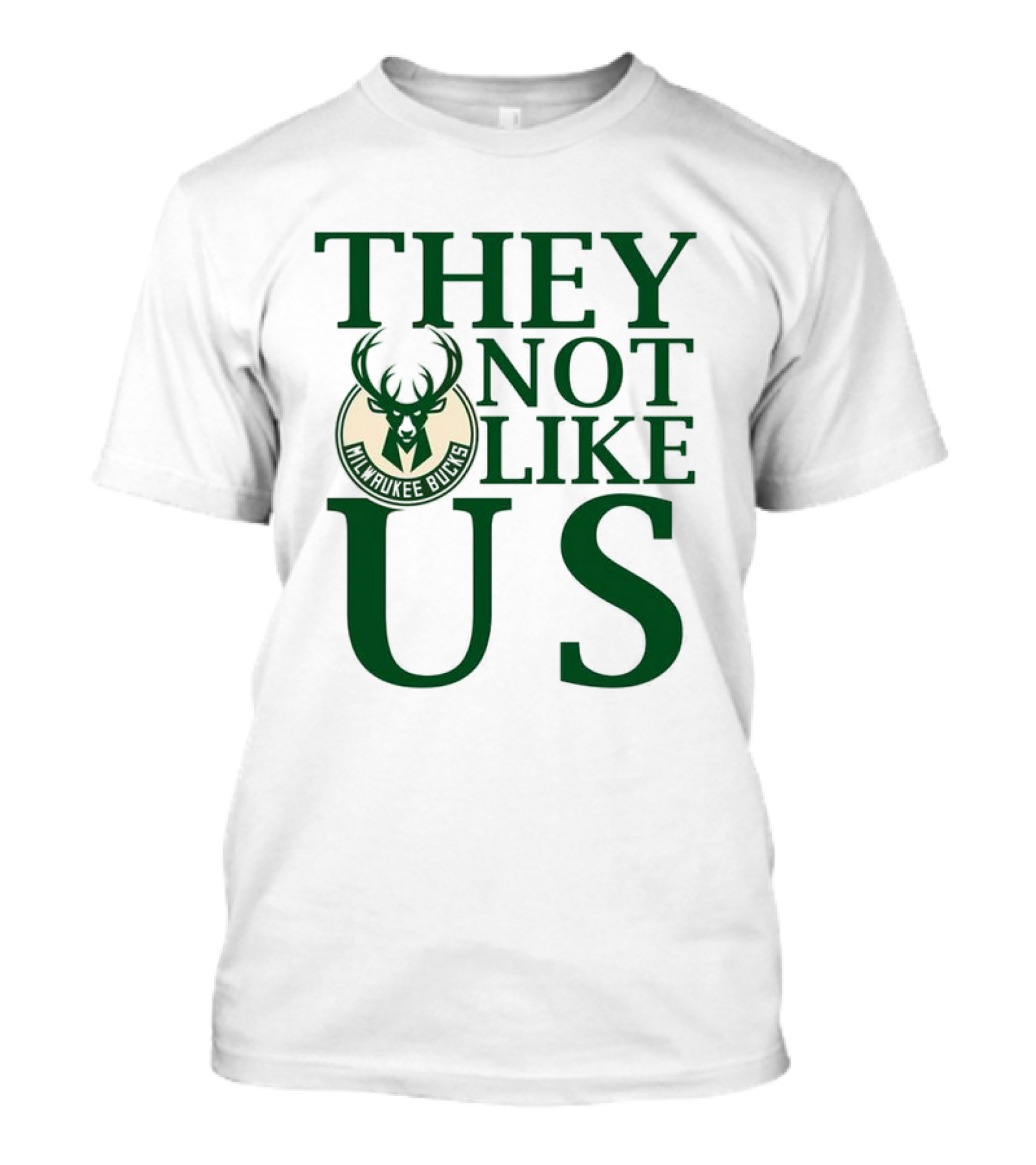 Milwaukee Bucks They Not Like Us Basketball Team Slogan T-Shirt
