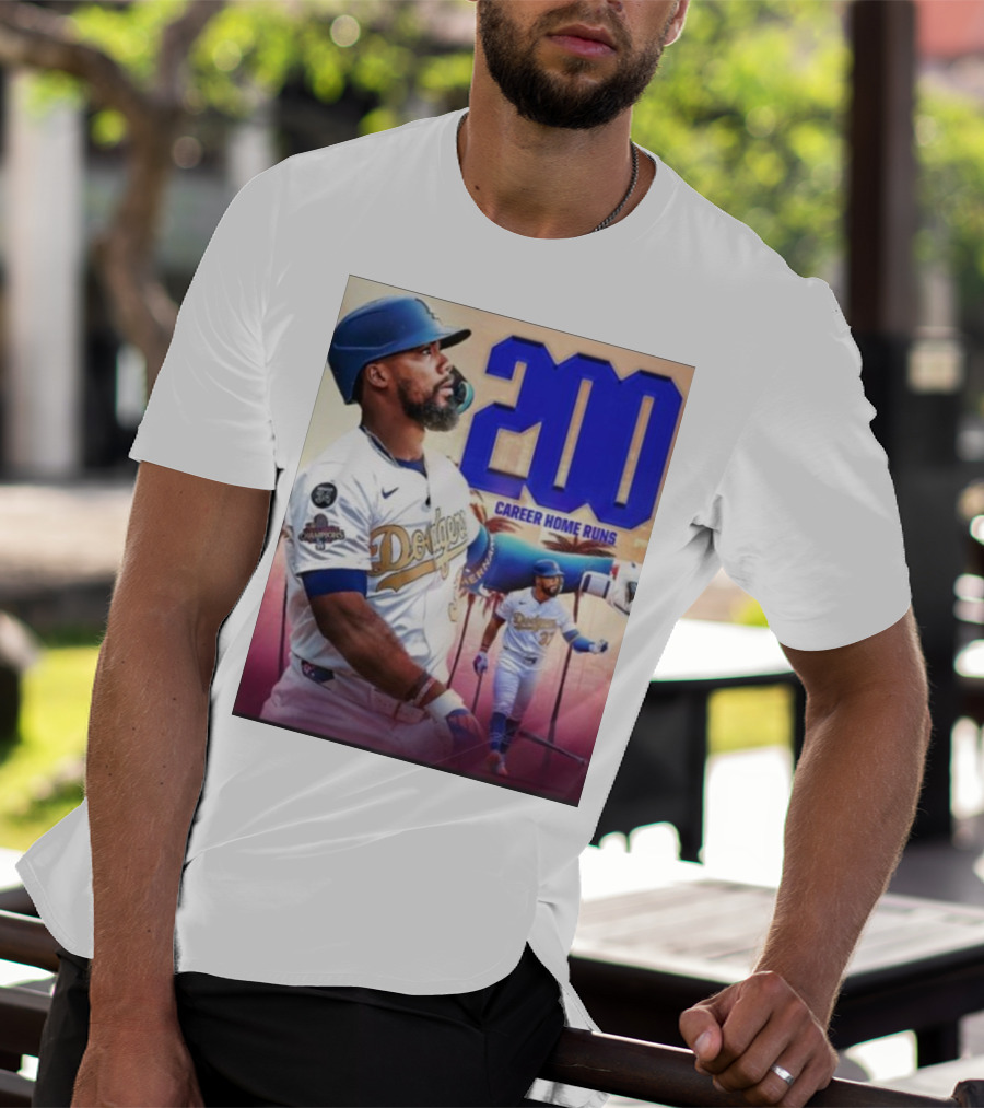 Los Angeles Dodgers Teoscar Hernandez 200 Career Home Runs Celebration T-Shirt