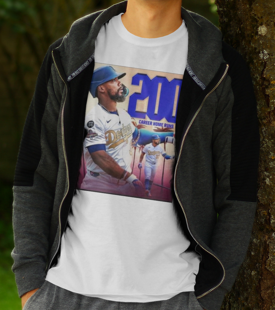 Los Angeles Dodgers Teoscar Hernandez 200 Career Home Runs Celebration T-Shirt