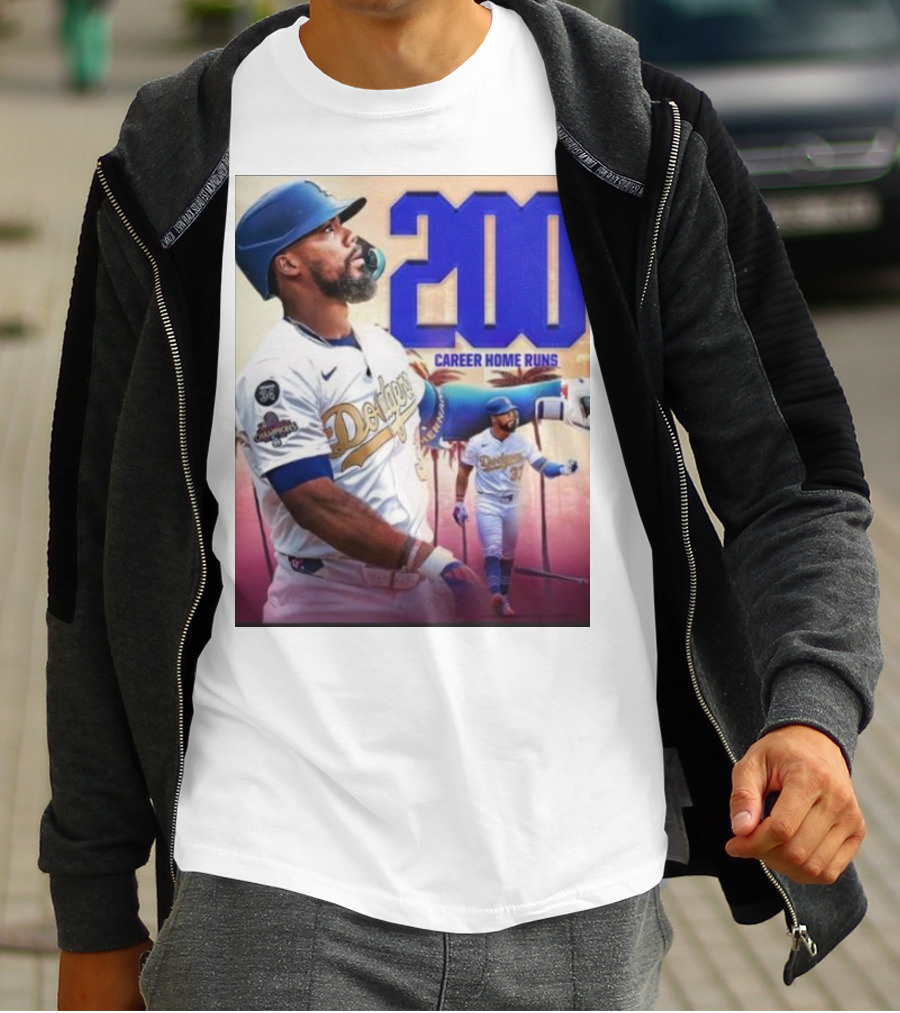 Los Angeles Dodgers Teoscar Hernandez 200 Career Home Runs Celebration T-Shirt