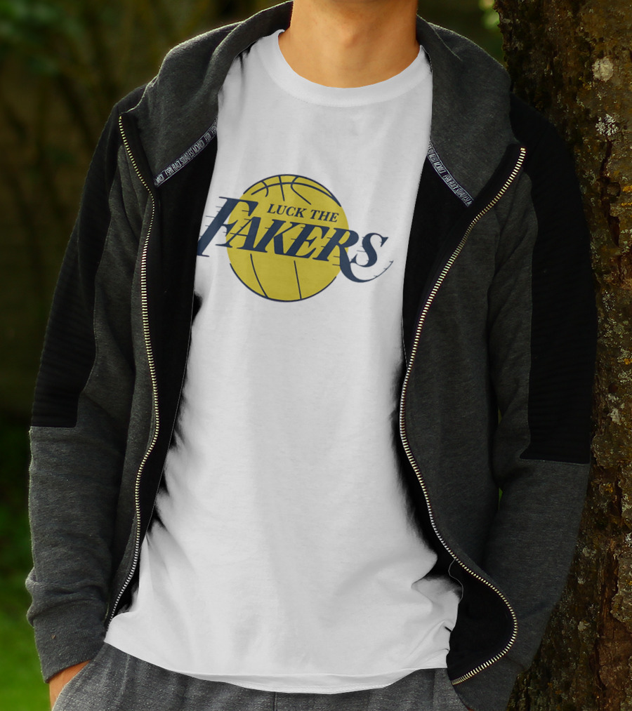 Luck The Fakers Los Angeles Basketball Parody T-Shirt