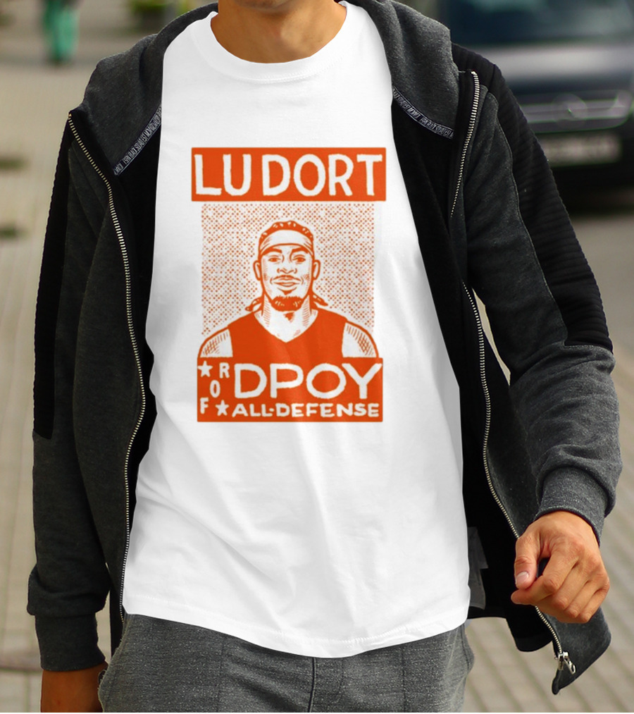 Lu Dort DPOY All Defense Recognition Graphic T-Shirt