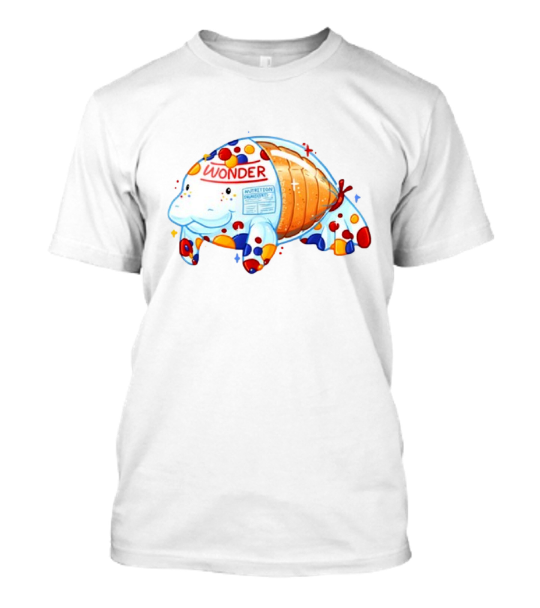 Oddarette Wonder Nutrition Ingredients Happy Manatee T-Shirt