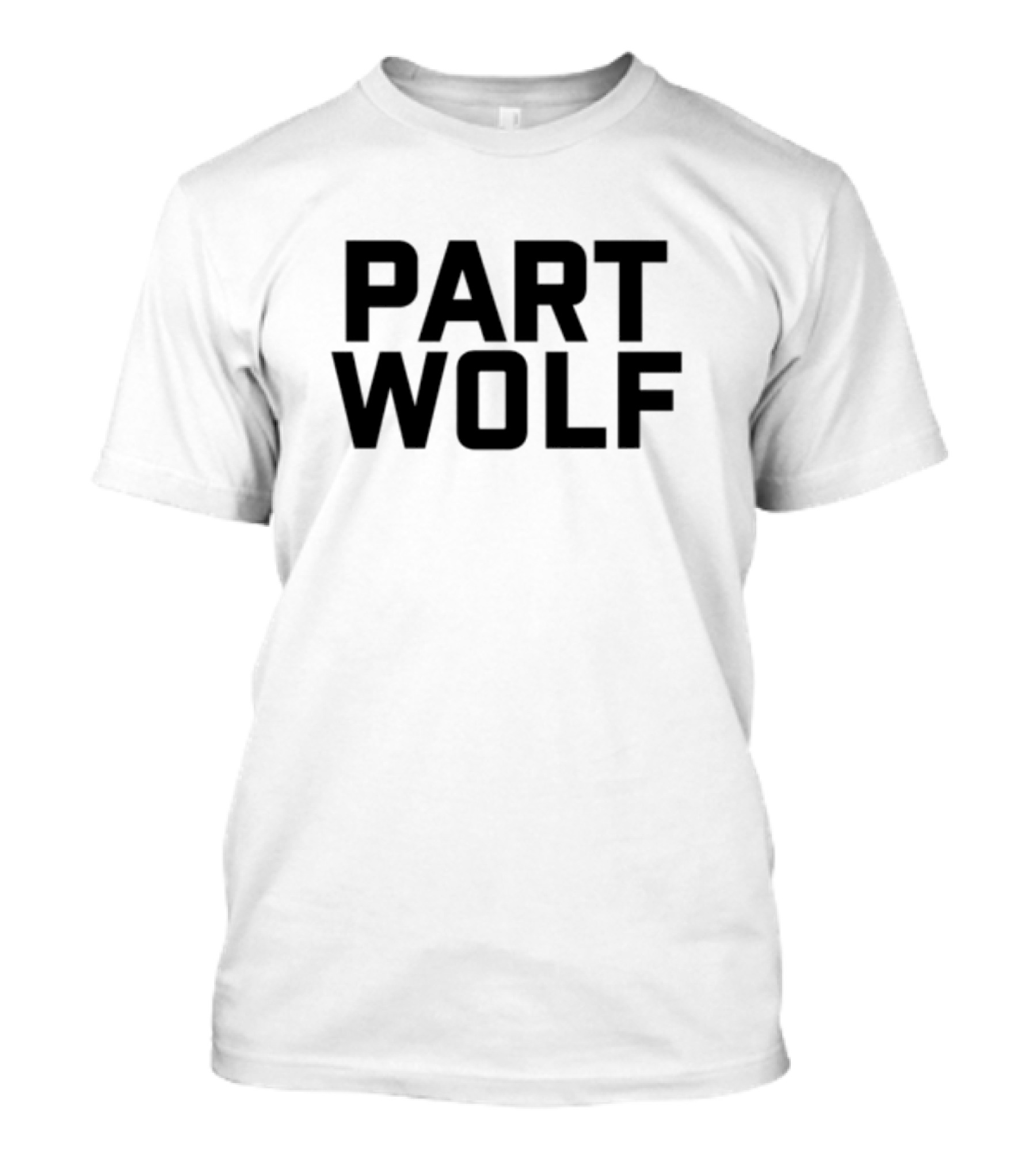 Part Wolf Intricate Howling Wolf In Geometric Moon Design T-Shirt