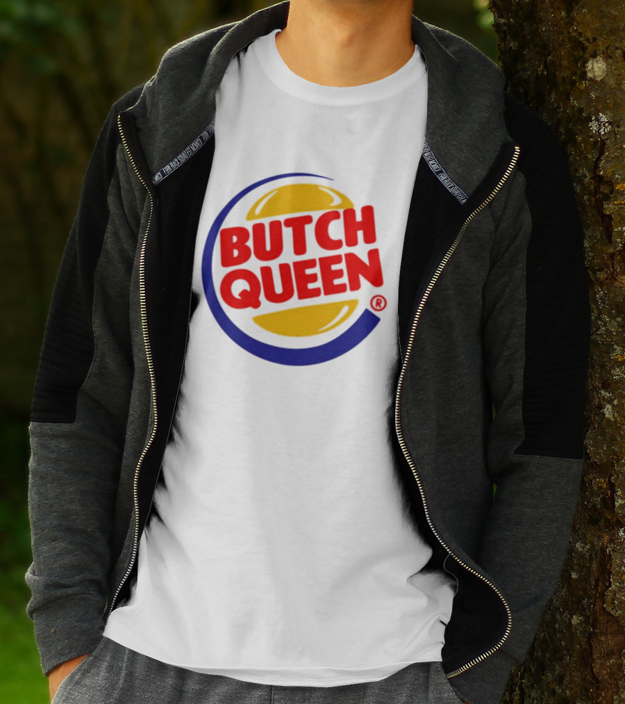 Rickhoeins Butch Queen Retro Fast Food Logo Style T-Shirt