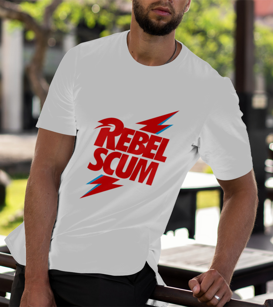Rebel Scum Red Bold Lightning Letters T-Shirt