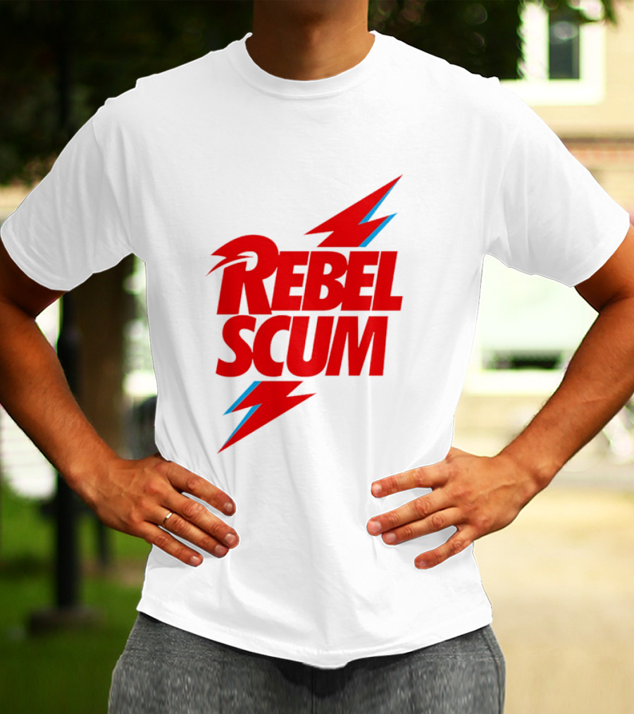 Rebel Scum Red Bold Lightning Letters T-Shirt