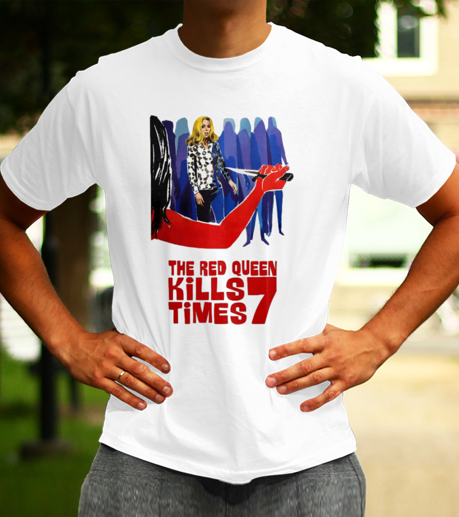 The Red Queen Kills Seven Times Red Arm Woman And Figures T-Shirt