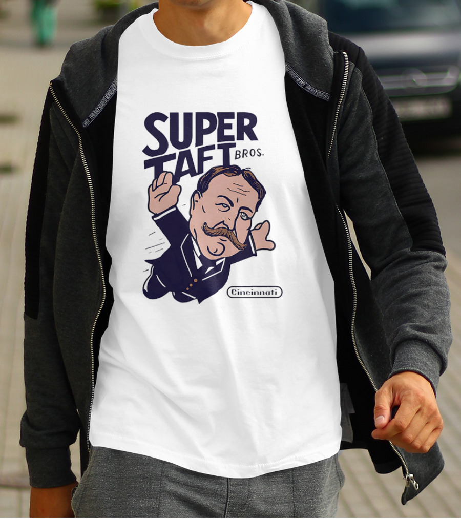 Super Taft Bros Cincinnati Caricature Parody William Howard Taft T-Shirt
