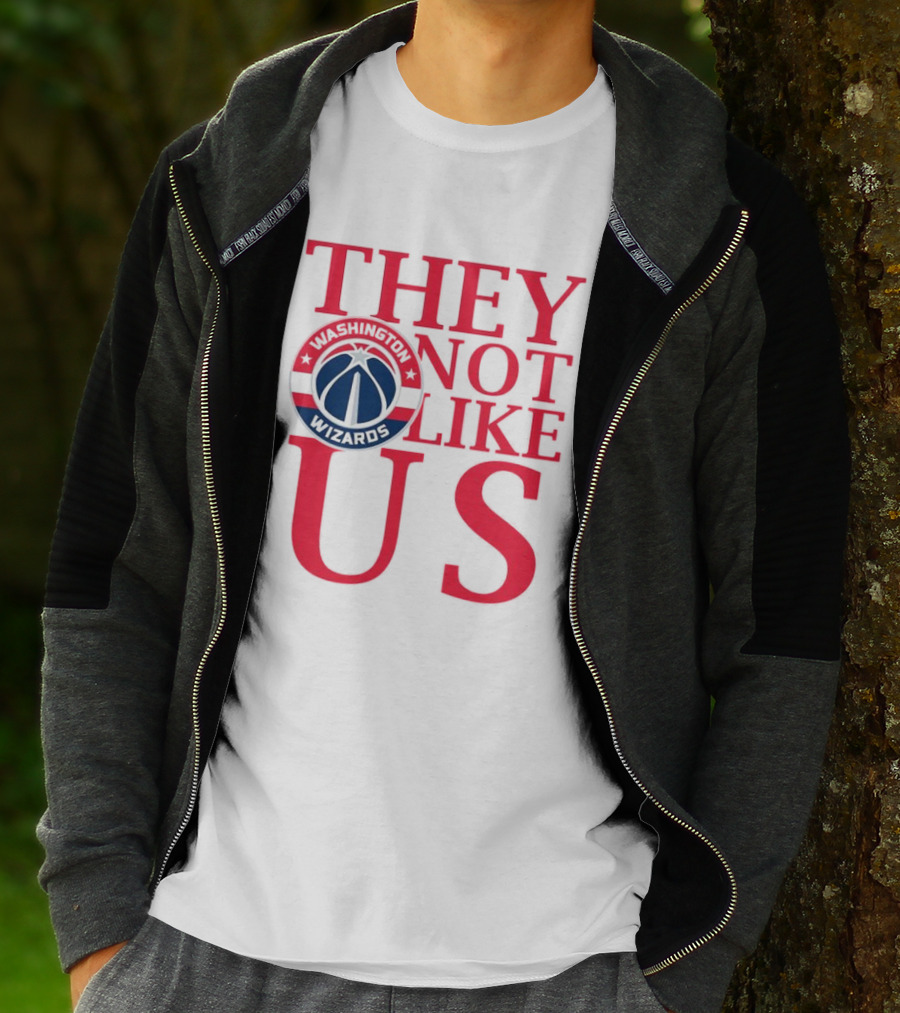 Washington Wizards They Not Like Us Dominance Statement With Iconic Logo T-Shirt