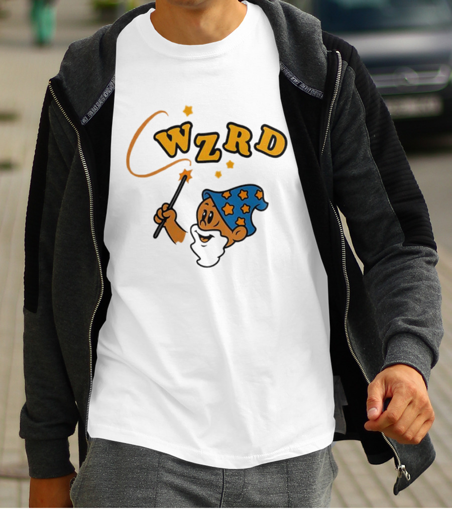 Wzrd Wizard Hat Stars And Wand Graphic T-Shirt