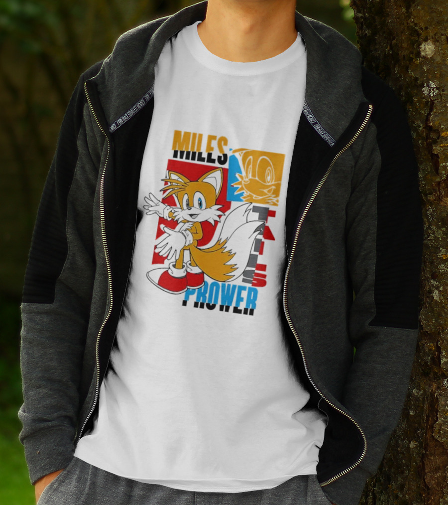 Tails Miles Prower Vintage Cartoon Style T-Shirt