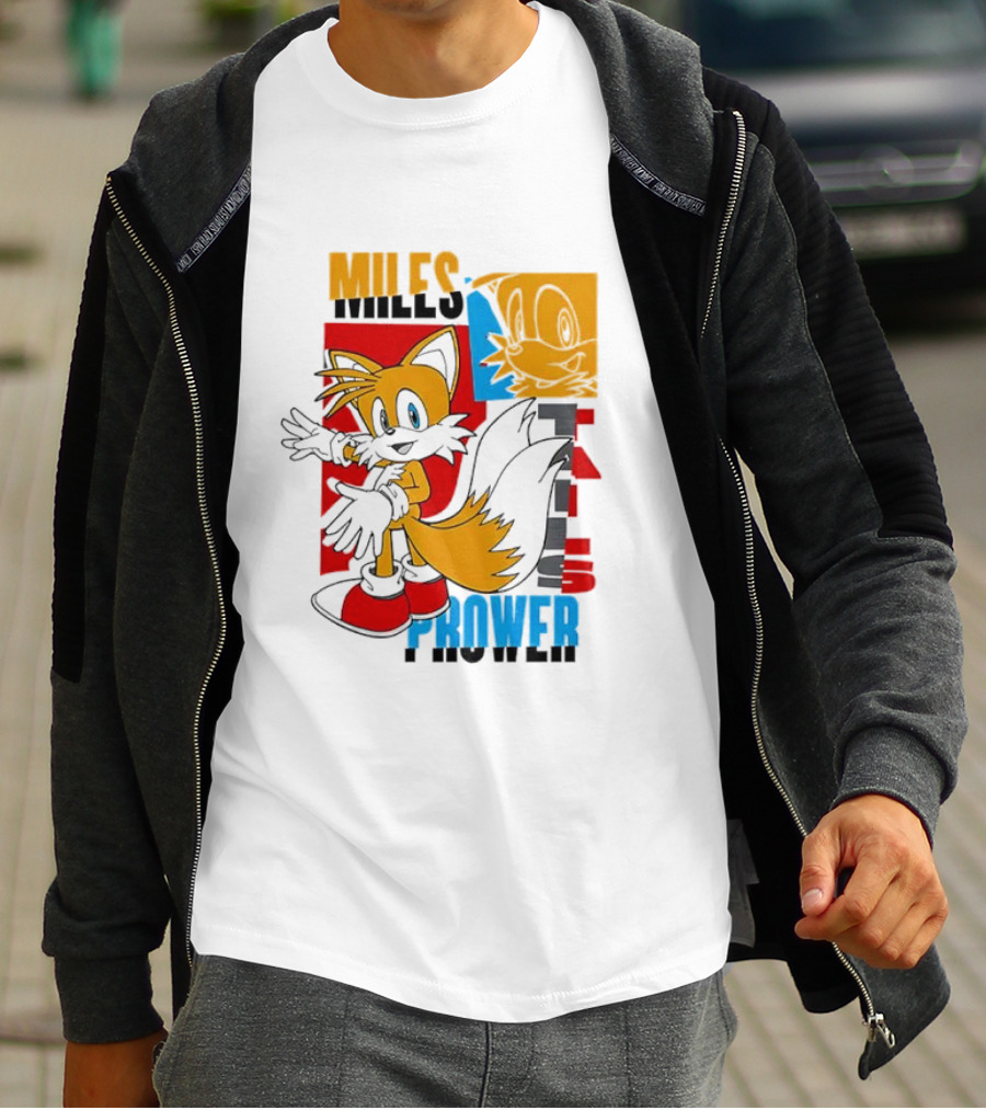 Tails Miles Prower Vintage Cartoon Style T-Shirt