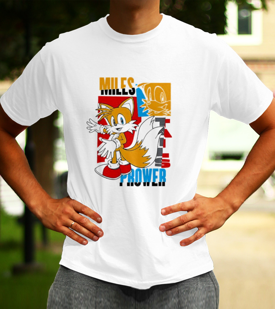 Tails Miles Prower Vintage Cartoon Style T-Shirt
