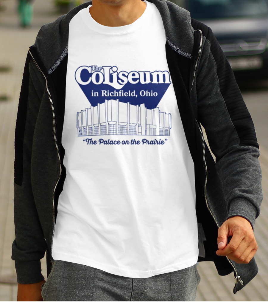 The Coliseum In Richfield Ohio Palace On The Prairie Outline T-Shirt