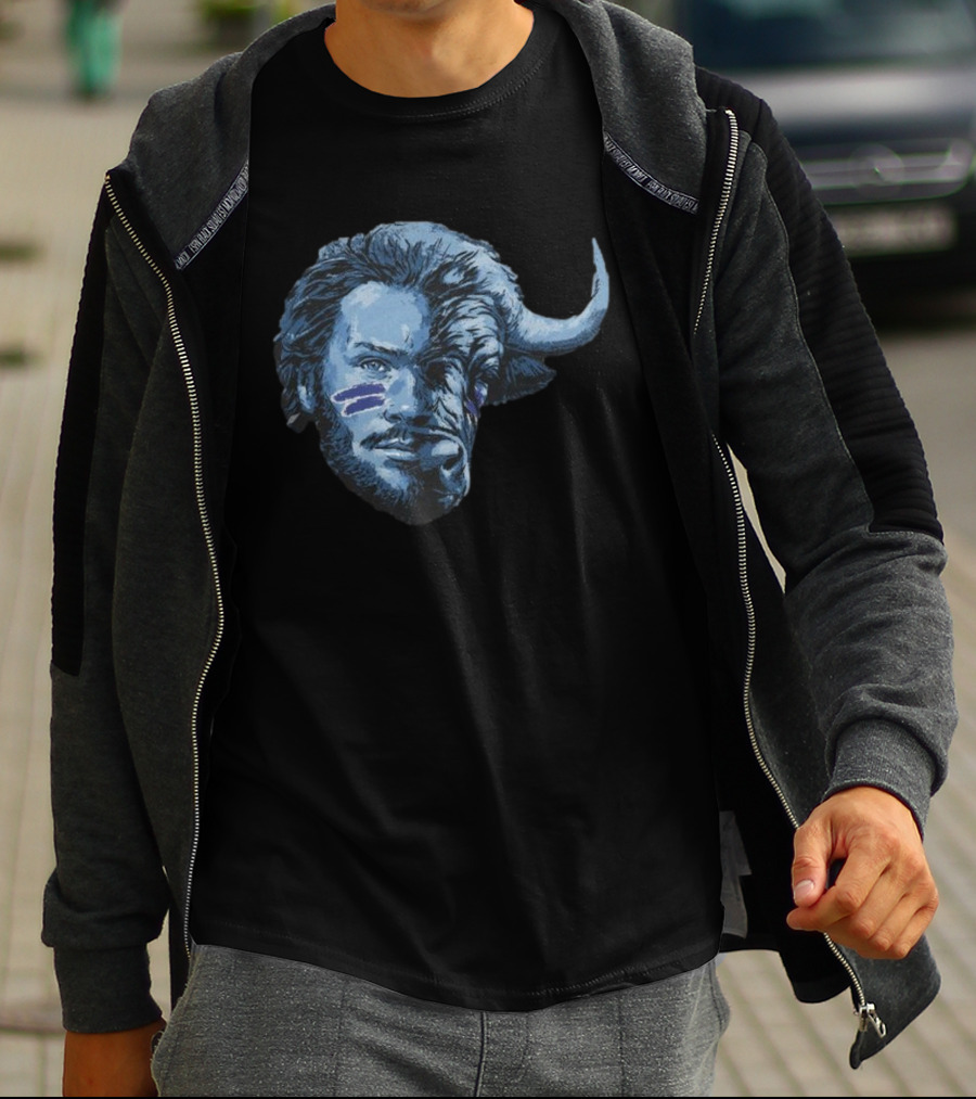 Josh Allen Buffalo Hybrid Face T-Shirt