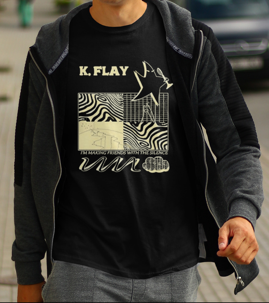 K.Flay I’m Making Friends With Silence Star Pattern 2025 Tour T-Shirt