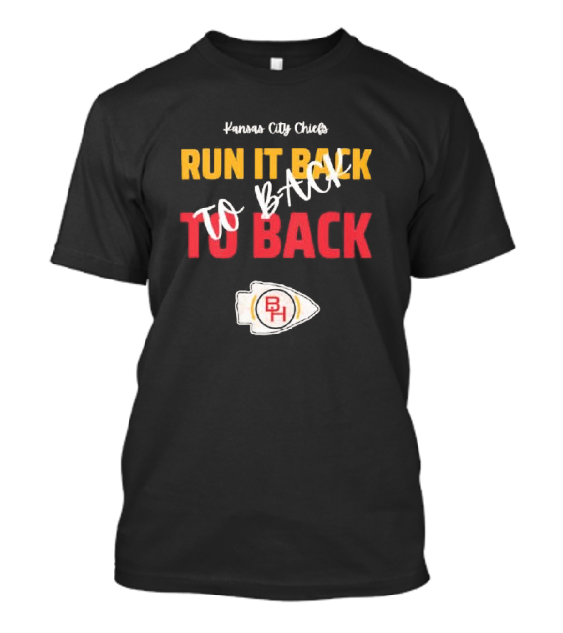 Kansas City Chiefs Run It Back To Back To Back T-Shirt