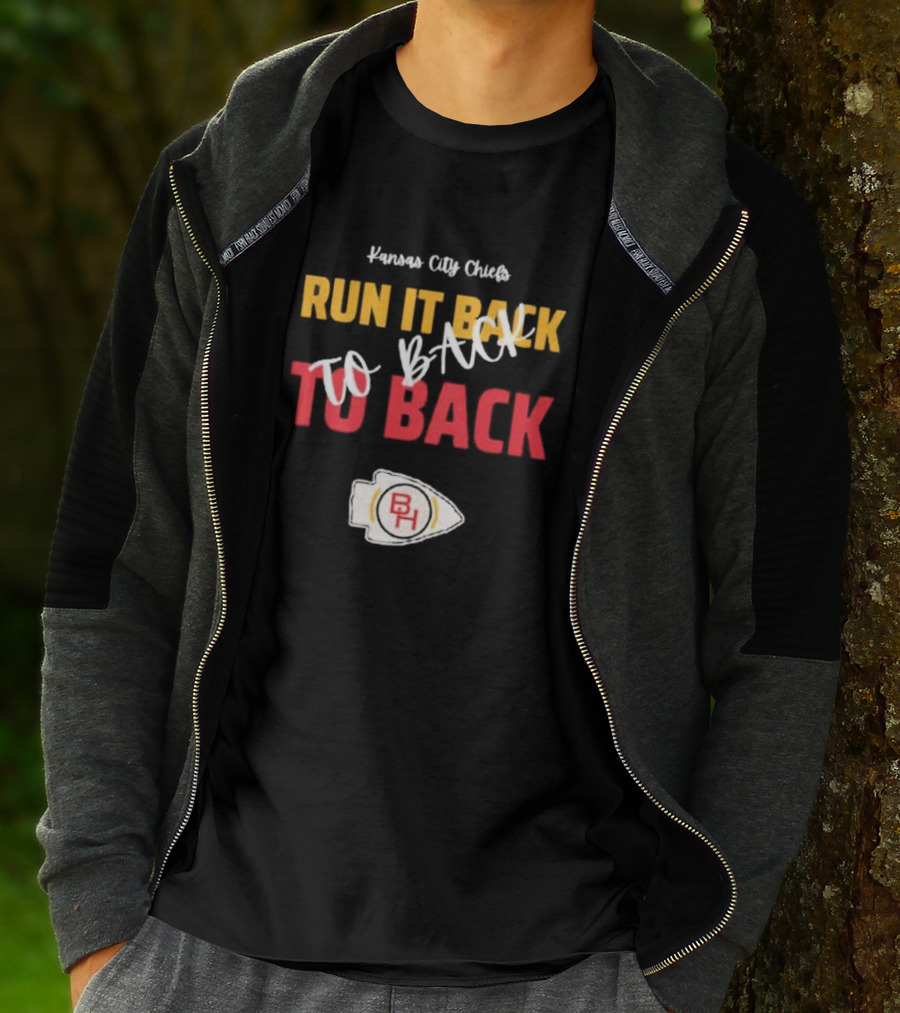 Kansas City Chiefs Run It Back To Back To Back T-Shirt