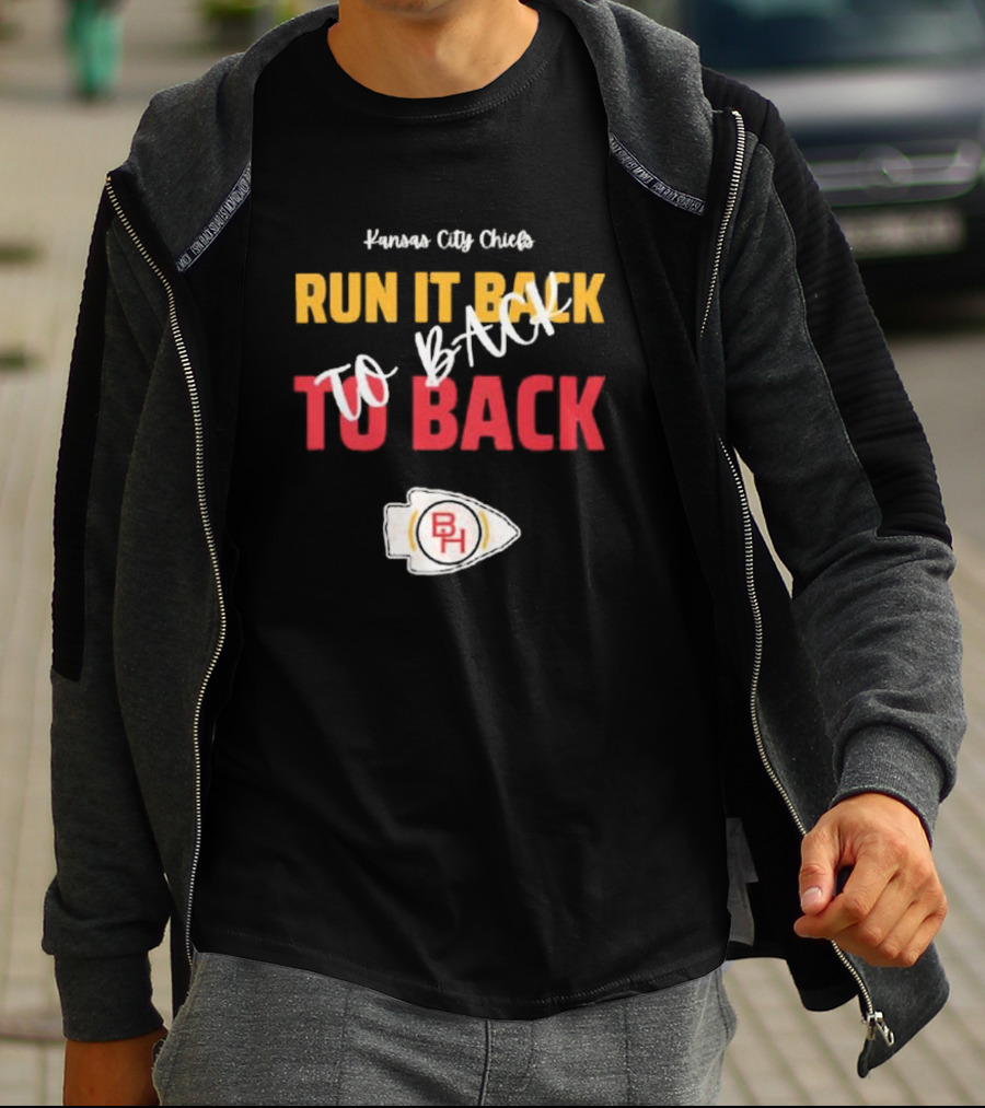 Kansas City Chiefs Run It Back To Back To Back T-Shirt