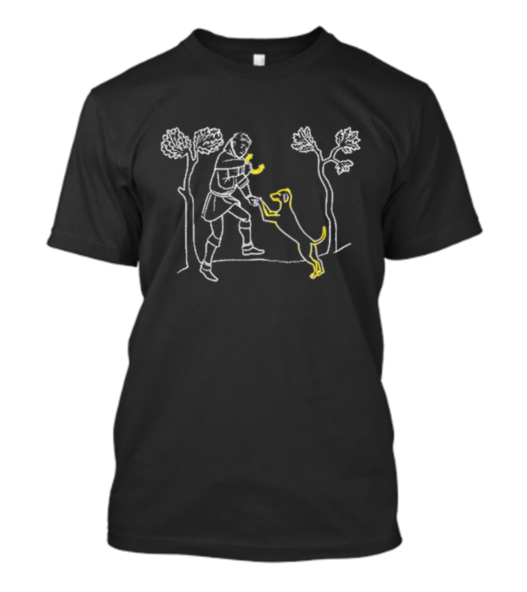 Kcd2 Chucho 2025 Knight And Dog Illustration T-Shirt