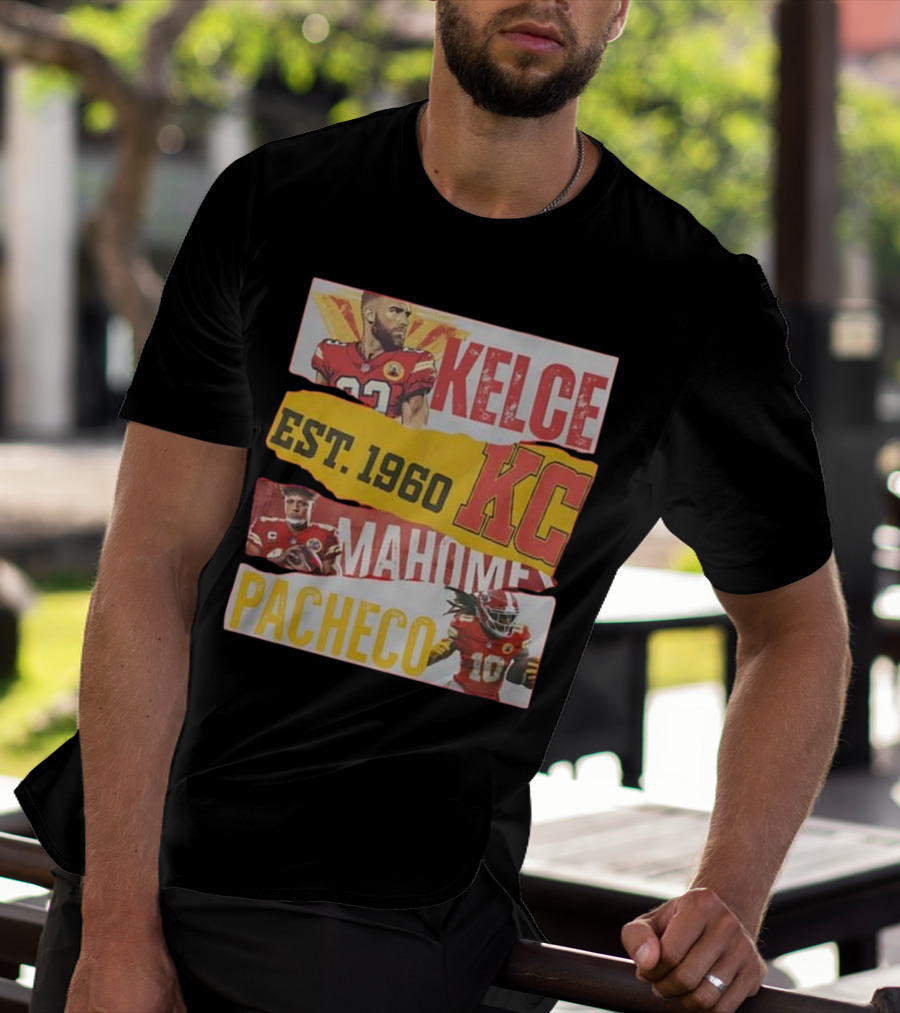 Kelce Mahomes Pacheco KC Est 1960 T-Shirt