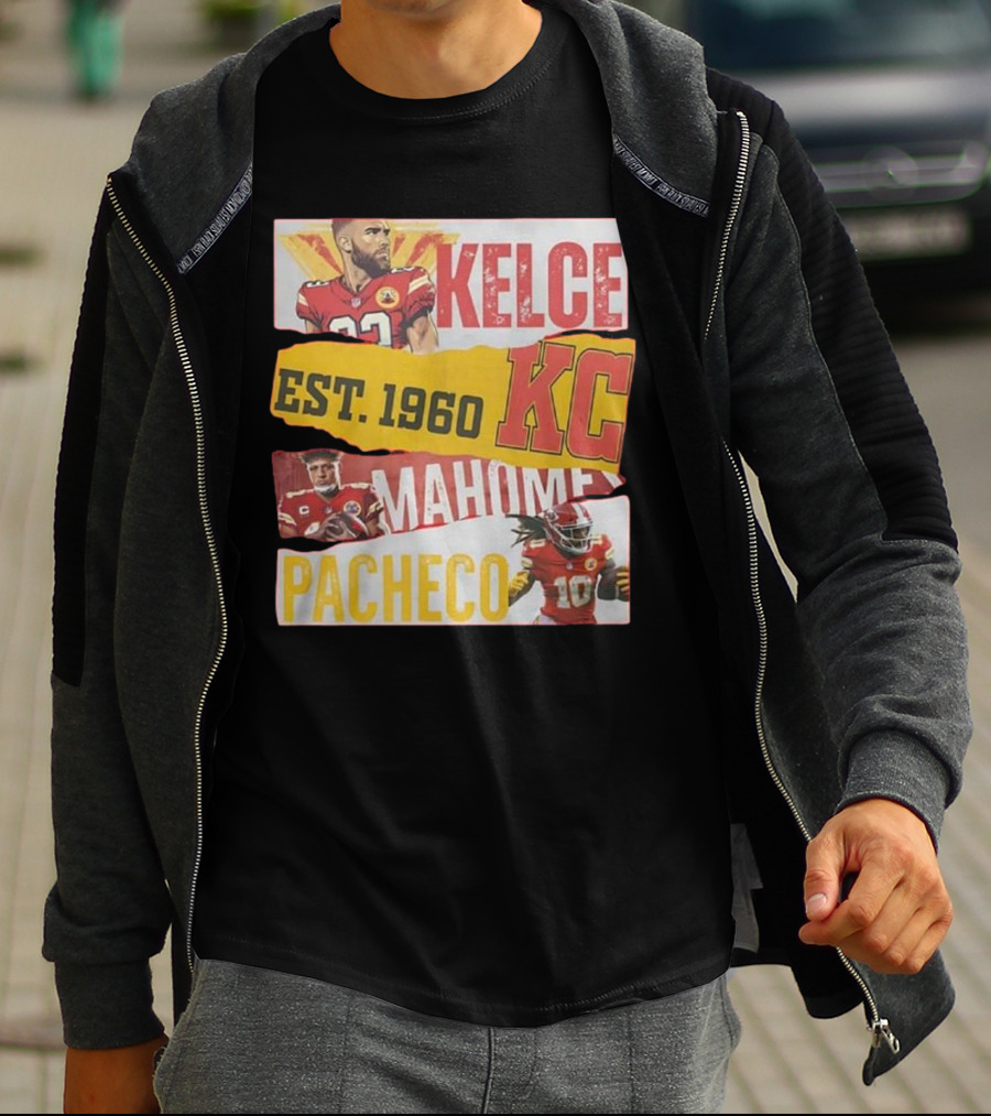 Kelce Mahomes Pacheco KC Est 1960 T-Shirt