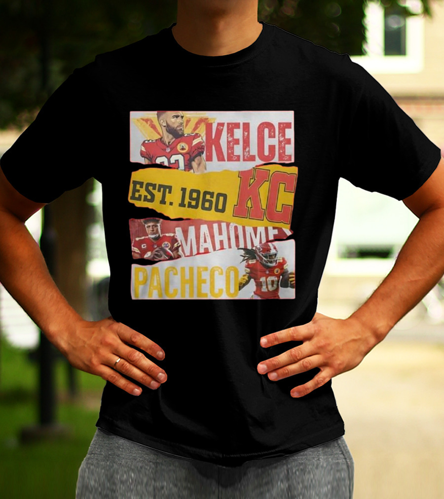 Kelce Mahomes Pacheco KC Est 1960 T-Shirt