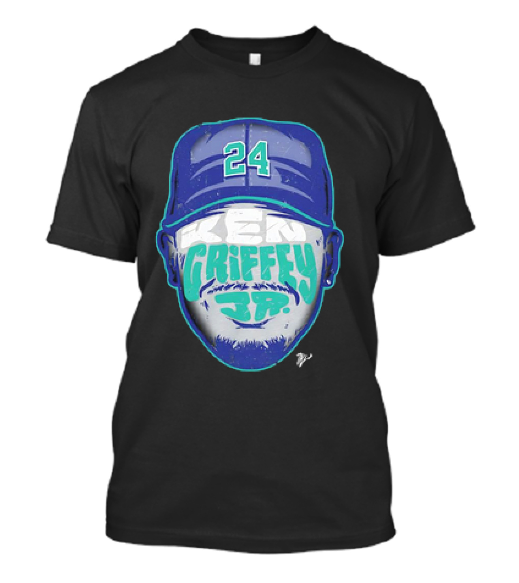 Ken Griffey Jr. 24 Seattle Mariners Vintage Silhouette T-Shirt