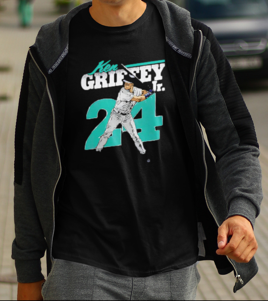 Ken Griffey Jr. Seattle Mariners 24 Retro Vintage Baseball Player T-Shirt