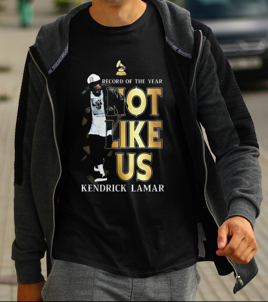 Kendrick Lamar Not Like Us Record Of The Year Grammy T-Shirt