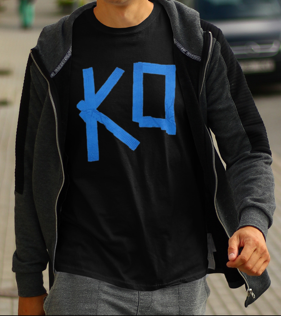 KO Martial Arts Blue Belt Letters T-Shirt