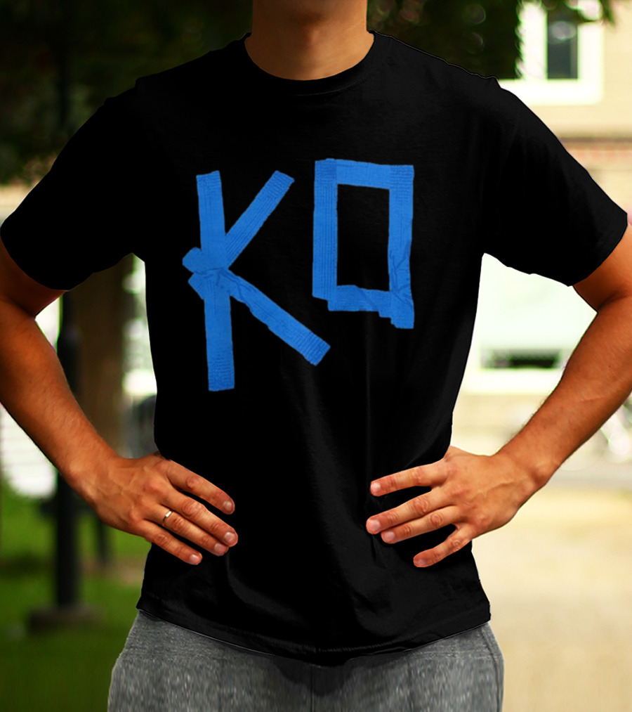 KO Martial Arts Blue Belt Letters T-Shirt