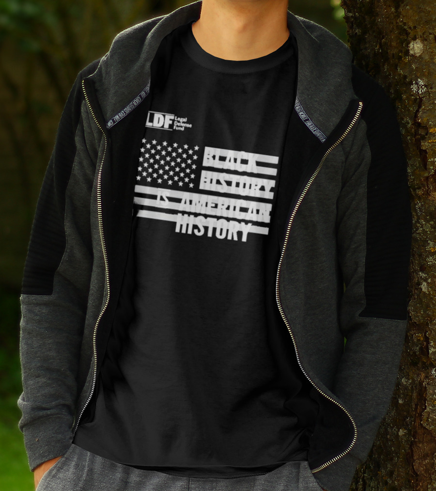LDF Legal Defense Fund Black History Is American History Flag Stars And Stripes T-Shirt
