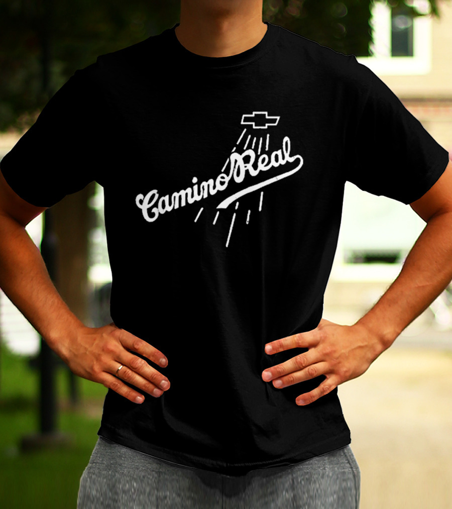 Los Angeles Dodgers Teoscar Hernandez Camino Real Chevrolet Logo T-Shirt