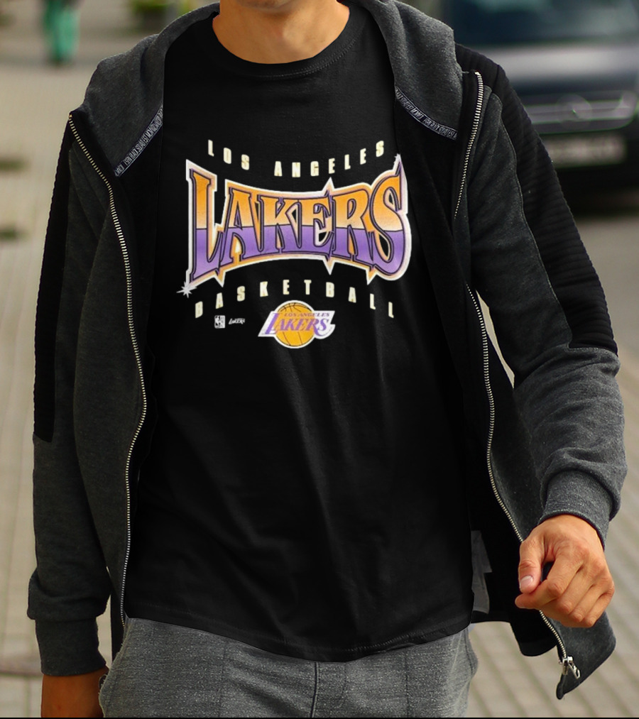 Los Angeles Lakers Basketball Vintage Style Typography T-Shirt