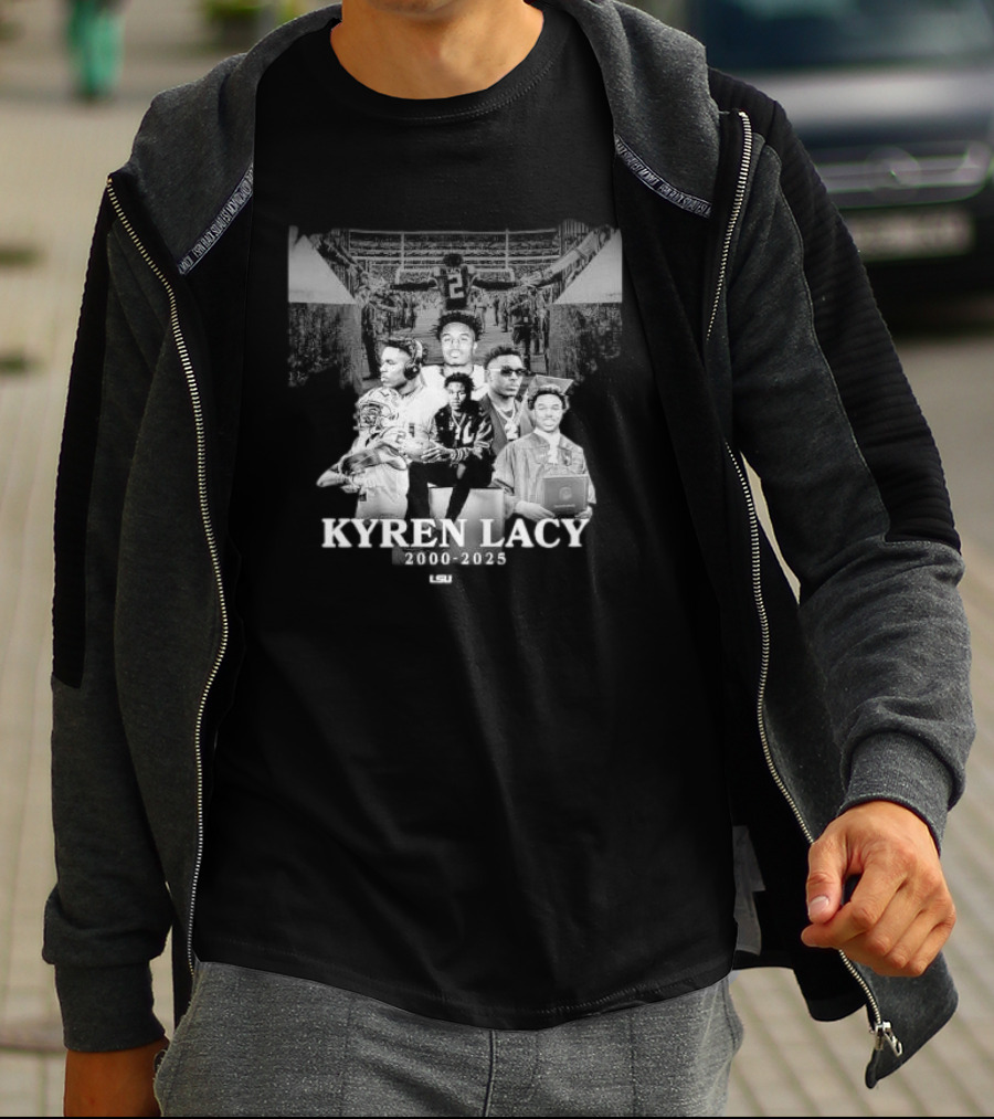 LSU Tigers Football Kyren Lacy 2000-2025 Memorial T-Shirt