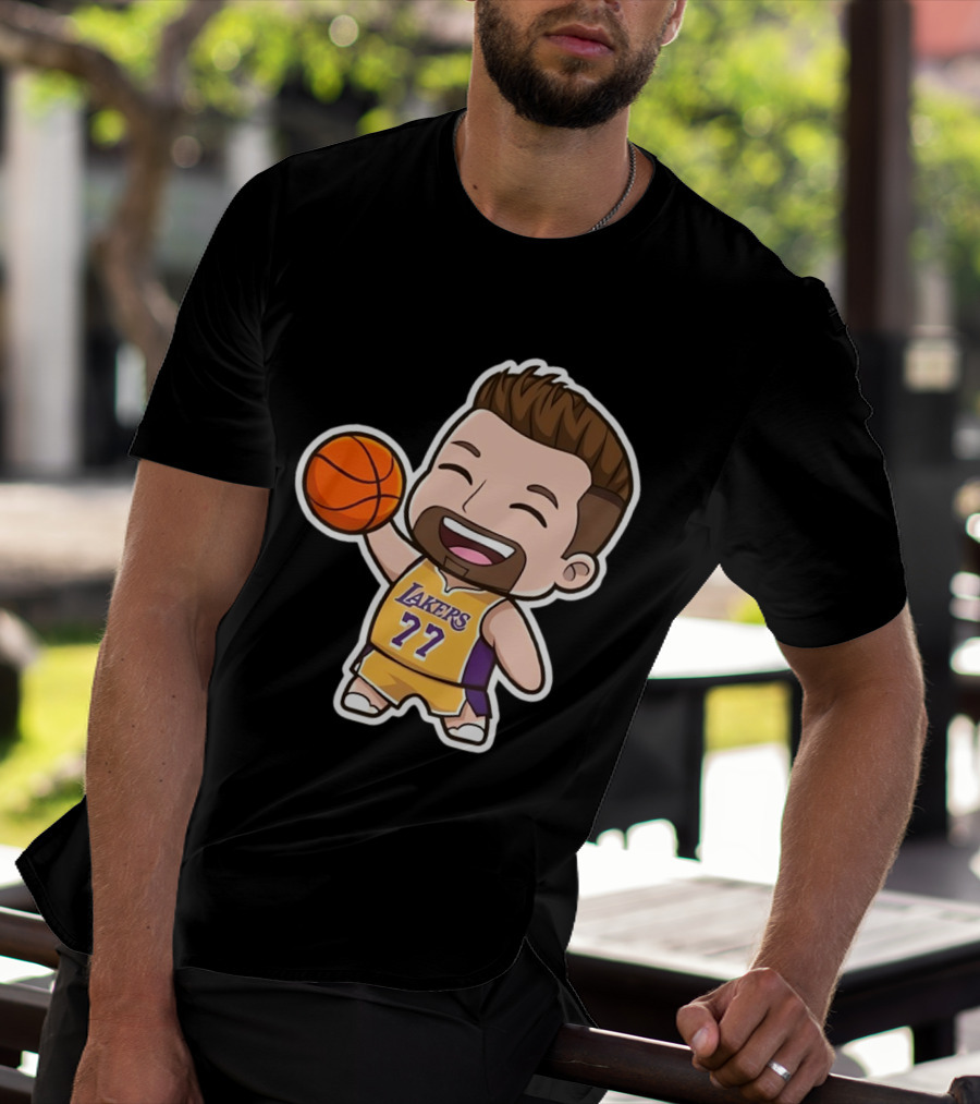 Luka Doncic Lakers 77 Chibi Cartoon Basketball T-Shirt