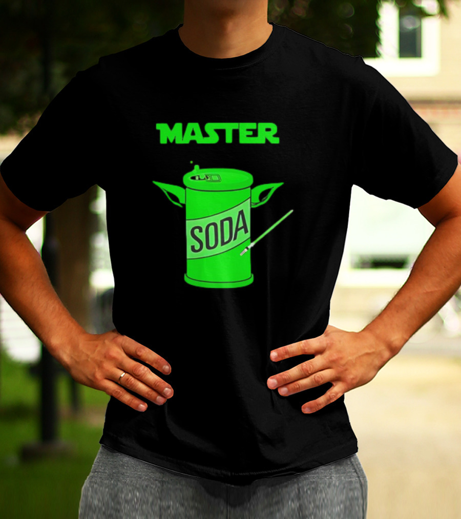 Master Soda Lightsaber Yoda Can T-Shirt