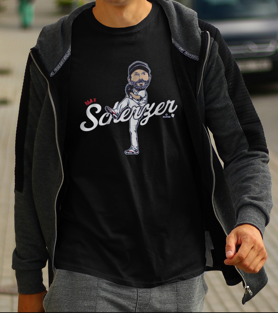 Max Scherzer Caricature Toronto Blue Jays MLB Pitcher Baseball T-Shirt