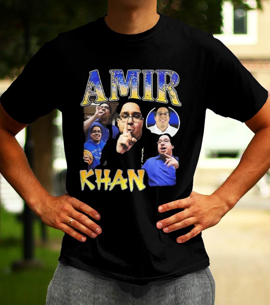 Amir Khan McNeese State University Blue And Gold Style T-Shirt