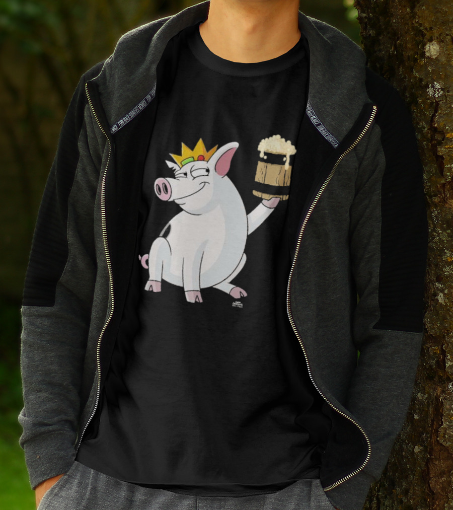 Merkimer Pig Cheers Crown Gildan Softstyle T-Shirt